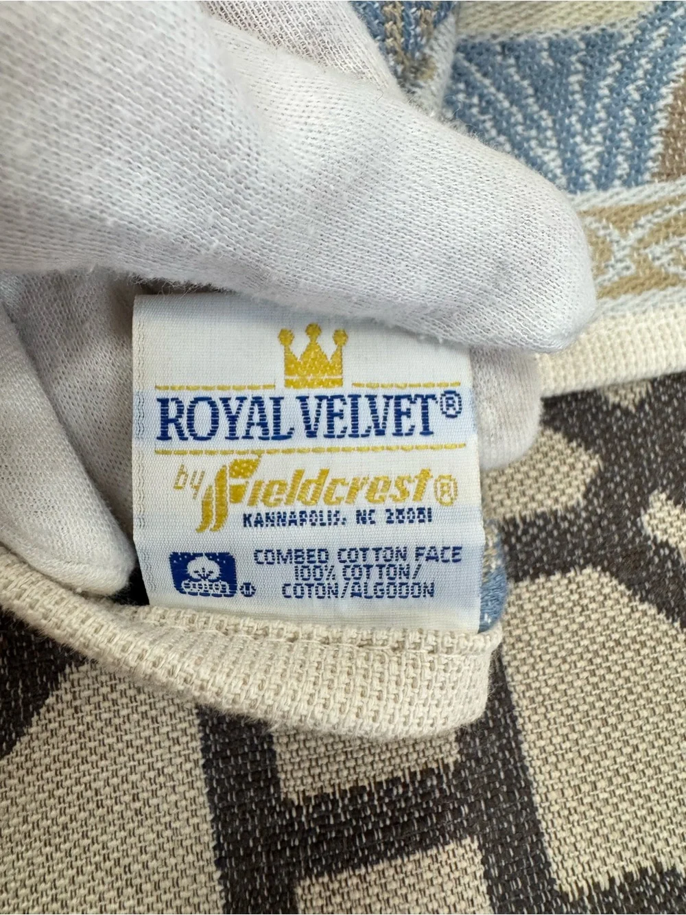 NWT Royal Velvet Fieldcrest RU Florentine Champagne Bath Towels Set of 2 USA